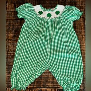 Smocked Shamrock Jumper size 12-18 months